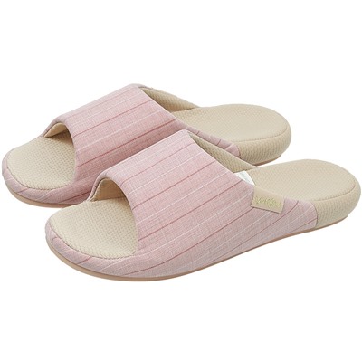 Slippers, footwear indoor, thin breathable cloth for home use, simple and elegant design, cotton and linen
