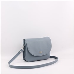 Сумка 428 гладкий серо-голубой
