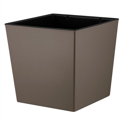 Горшок для цветов InGreen London CUBE 250х250 мм, 11,6 л, c дренажной вставкой IG780110105 французский платан
