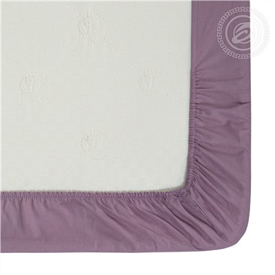 Простыня на резинке из поплина Дымчатая роза Арт Дизайн