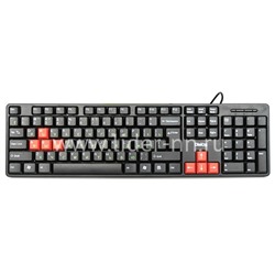 Клавиатура DIALOG проводная Standart KS-030 USB (черно-красная)