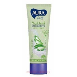 AURA Крем для рук увлажняющий с глицерином и алоэ Beauty 75 мл