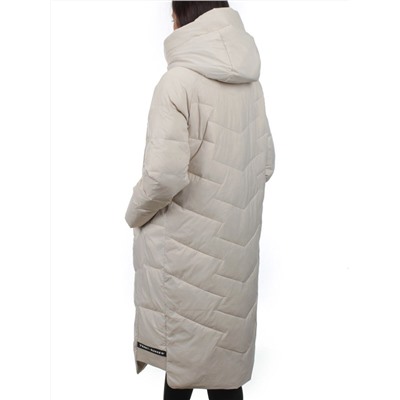 3066 LT. BEIGE Пуховик зимний женский (80% пух, 20% перо)
