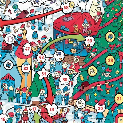 Настольная игра-бродилка «Новый год в городе», 5+