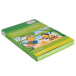Пластилин мягкий (восковой) 16 цветов 196 г Гамма «Пчелка», со стеком, картонная упаковка 280030Н