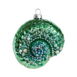 Ракушка Наутилус "Изумрудный остров" (стекло) 6,5х6х11 см