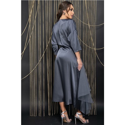 Платье вечернее Дерзкая элегантность (серое) П14471-7М