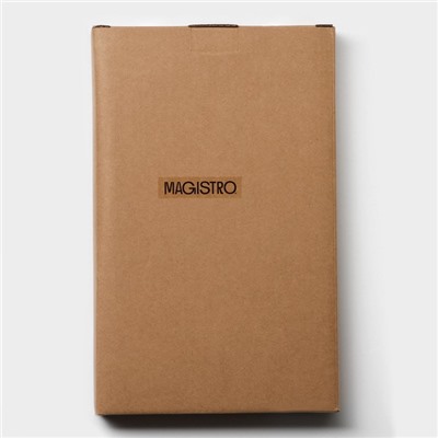 Блюдо Magistro Hypnose, 27×16.5×2 см, прямоугольное, фарфор, белое