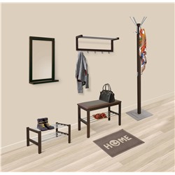 Полка для обуви Альберо SHT-SR9-4
                        венге / алюм.металлик