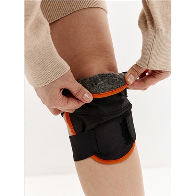 Наколенник фиксирующий согревающий из собачьей шерсти с медной нитью