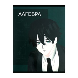 Тетрадь предметная 48 листов в клетку Calligrata «Анимэ.Алгебра», обложка мелованный картон