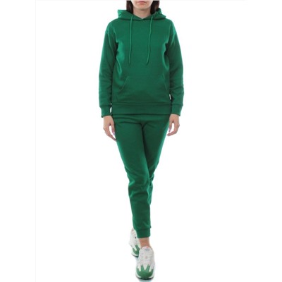 H108 GREEN Костюм спортивный женский (хлопок 90%, полиэстер 10%)