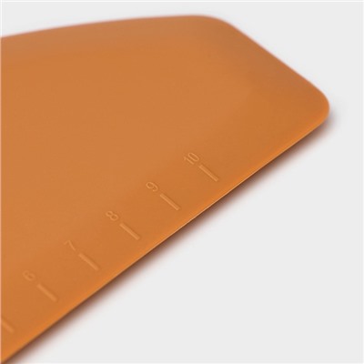 Шпатель кондитерский с размерной линейкой KONFINETTA, 17.5×8×0.7 см, бежевый