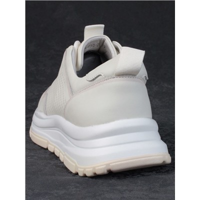 05-PDL250-2 LT. BEIGE Кроссовки женские (натуральная кожа)