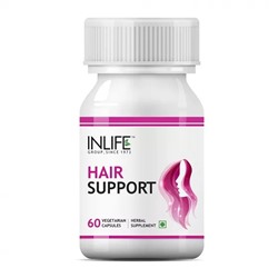 Капсулы для волос (60 кап, 500 мг), Hair Support, произв. INLIFE