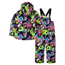 Комплект зимний для девочки: куртка, комбинезон