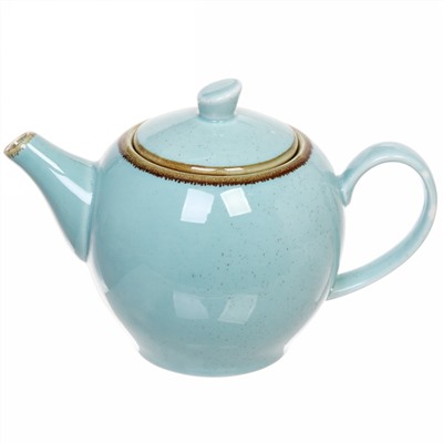 Чайник заварочный керамический 1200мл "Tiffany Blue" 23*14*14см