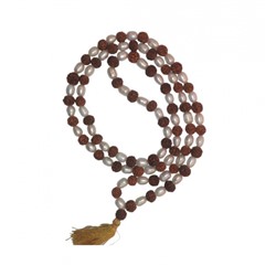 Чётки из Рудракши и Жемчуга, Rudraksha Moti Mala Rosary, произв. Kalyan Puja