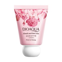 Крем для рук с ароматом розы BIOAQUA Aromatic moist hand cream, 30 гр