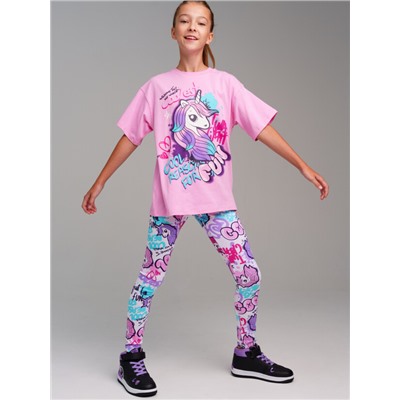 Комплект для девочки: футболка, леггинсы