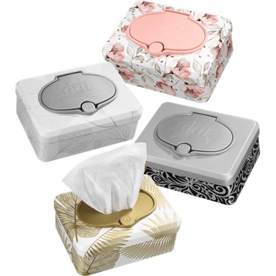 Sanft&Sicher Feuchtes Toilettenpapier Deluxe Kamille Box, Влажная Туалетная бумага Ромашка	 Запасная упаковка + Box, 50 шт