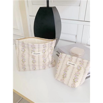Capacious genuine small cosmetic bag, design handheld small clutch bag, organizer bag