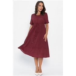 Платье Майя (бордовое/горох) П13984-3М