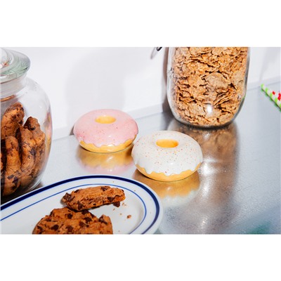 Подсвечник Fast food, Donut, Ø7 см, белый