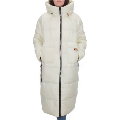 H-2209 WHITE Пальто зимнее женское (200 гр .холлофайбер)