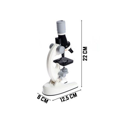 Микроскоп детский «Юный ботаник», кратность х100, х400, х1200, подсветка