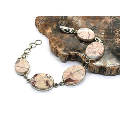 Браслет яшма уральская, 18,5см.