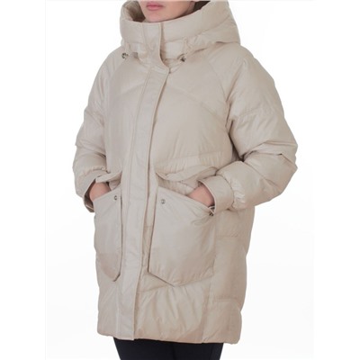 EB2819 LIGHT BEIGE Куртка зимняя женская (200 гр. холлофайбер)