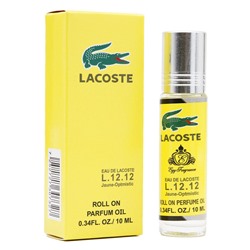 Масляные духи Lacoste L.12.12 Jaune Optimistic For Men roll on parfum oil 10 ml