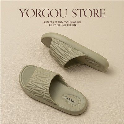 Slippers, summer footwear indoor, non-slip slide