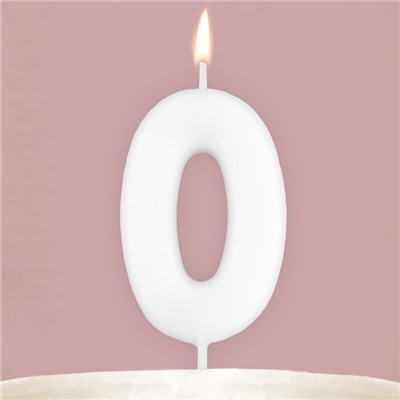 Свеча для торта, цифра «0», светится в темноте, 3,8 х 8 см