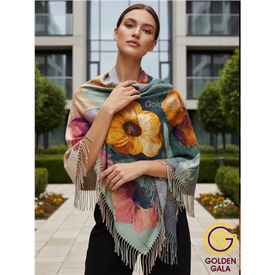 Платок теплый кашемировый с 3D принтом Арт 2591П/11