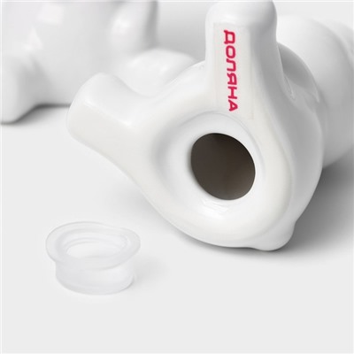 Набор для специй Доляна «Стильный мишка», 2 предмета: солонка 30 мл, перечница 30 мл, белый