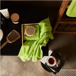 Полотенце махровое Экономь и Я 30*60 см, цв. зеленый, 100% хлопок, 320 гр/м2