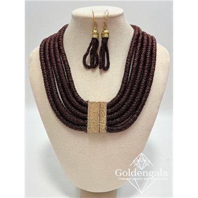 Набор бижутерии колье трансформер и серьги П5/007