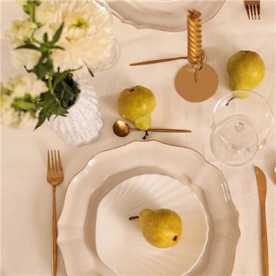 Скатерть Этель Кitchen linen 90х90 см, 100% лён 240 г/м2