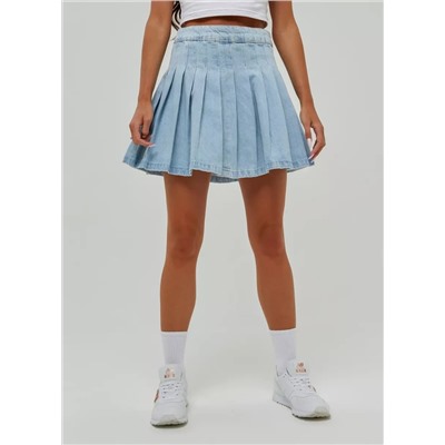 Женская юбка в складку джинсовая CRACPOT