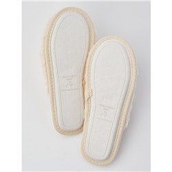 Тапочки «Помпончики I'm a Princess» бежевые