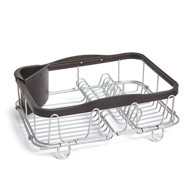 Сушилка для посуды Sinkin, 28х14х47 см, черный, никель