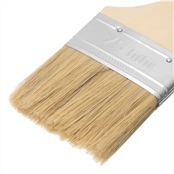 Кисть плоская "Стандарт" 3" (75 мм) натуральная щетина, деревянная ручка MTX