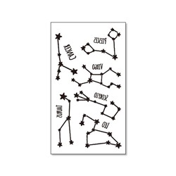 TTHC-432 Временная татуировка Созвездия Зодиака, 10,5х6см