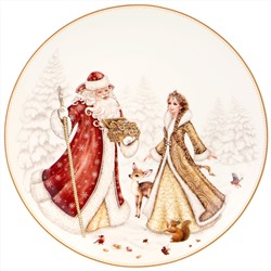 ТАРЕЛКА ЗАКУСОЧНАЯ LEFARD "МОРОЗКО" 20,5 СМ (КОР=18ШТ.)