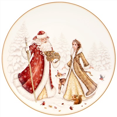 ТАРЕЛКА ЗАКУСОЧНАЯ LEFARD "МОРОЗКО" 20,5 СМ (КОР=18ШТ.)