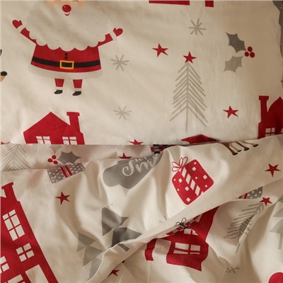 Постельное бельё Этель 1,5 сп "Christmas day", 143х215 см, 150х214 см, 50х70 см -1 шт, 100 % хлопок, бязь