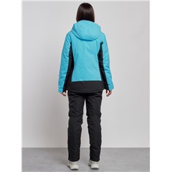 Горнолыжный костюм женский зимний голубого цвета 03327Gl