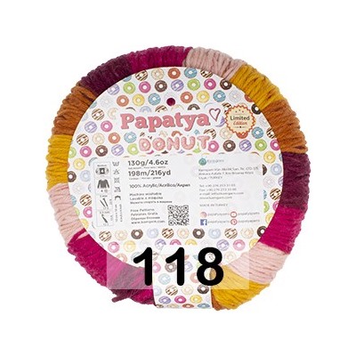 Пряжа Kamgarn DONUT PAPATYA